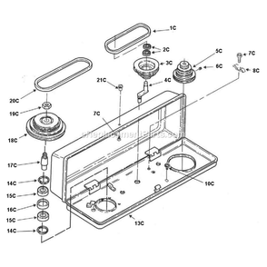 Page B Diagram and Parts List for 30-240  Rikon Drill Press