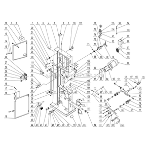 Frame Assembly Diagram and Parts List for 10-347  Rikon Band Saw