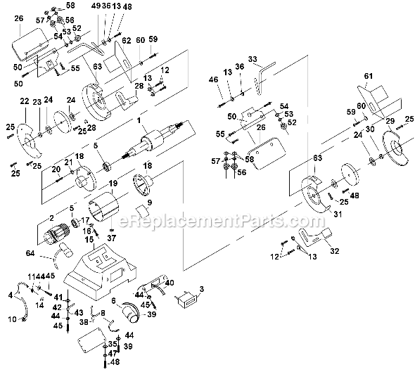Page A Diagram and Parts List for RK7865  Rockwell Angle Grinder