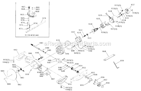 Part Location Diagram of 951-01-010-7802 Rockwell Pointer