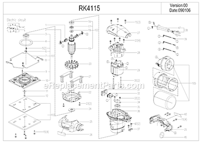 Part Location Diagram of 50002831 Rockwell Self Tapping Screw