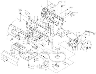 Part Location Diagram of 60019483 Rockwell Protector Bracket