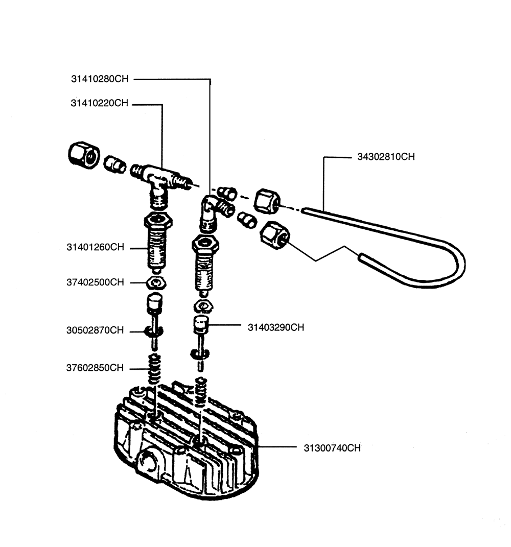Page 1 Diagram and Parts List for PMP112K11CHHU  Rolair Compressor