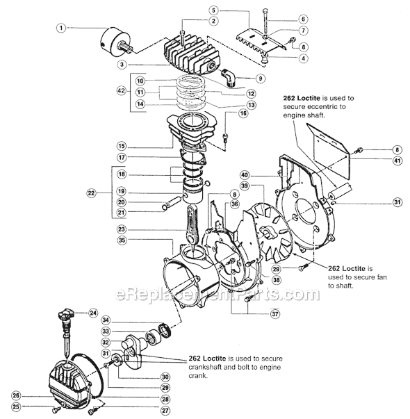 Page A Diagram and Parts List for PMP11MK238FI  Rolair Compressor