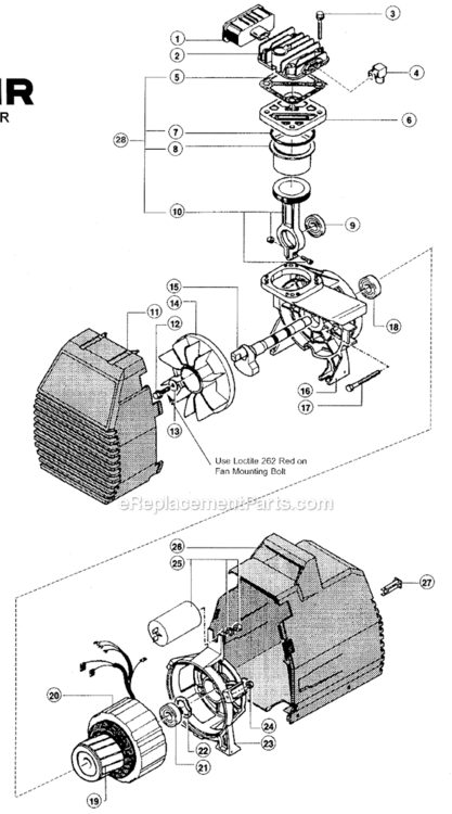 Page A Diagram and Parts List for PMP11OL202FI  Rolair Compressor