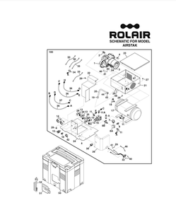 Part Location Diagram of AS1129703279 Rolair Intake Filter
