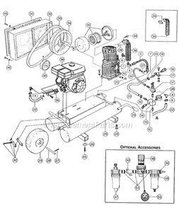 Part Location Diagram of PUAK44X0750 Rolair Pulley