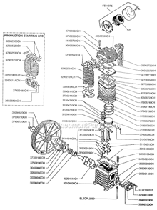 Page B Diagram and Parts List for 7722HK28  Rolair Compressor