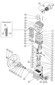 Page B Diagram and Parts List for 8422HK30  Rolair Compressor