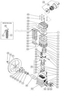 Page B Diagram and Parts List for 8230HK30  Rolair Compressor