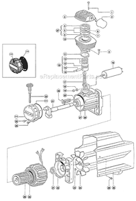 Part Location Diagram of 416053641F Rolair Stator