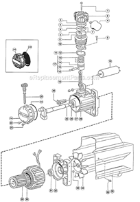 Page B Diagram and Parts List for D075LS3  Rolair Compressor