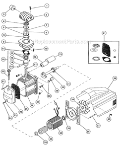 Part Location Diagram of FC416QC4652 Rolair Stator