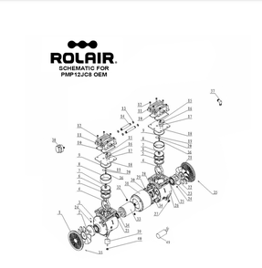Part Location Diagram of JC800-5 Rolair Piston Ring