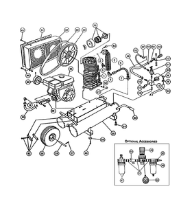 Page 1 Diagram and Parts List for 6590RK18  Rolair Compressor