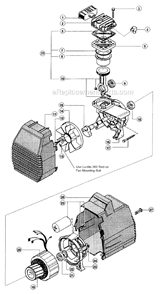 Page B Diagram and Parts List for OD1500HS3  Rolair Compressor