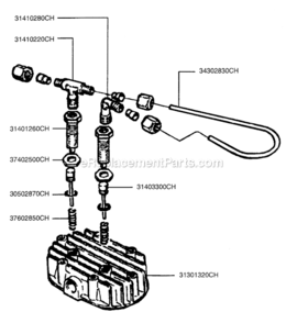 Page B Diagram and Parts List for PMP12K18CHHU  Rolair Compressor