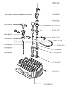 Page B Diagram and Parts List for PMP22K50CHHU  Rolair Compressor