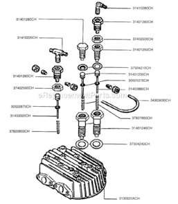 Page B Diagram and Parts List for PMP24K100CHHU  Rolair Compressor