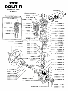 Page A Diagram and Parts List for V3160K24  Rolair Compressor