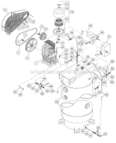 Part Location Diagram of MAG53F208/230V Rolair Magnetic Starter, 3
