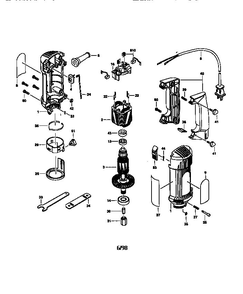Unit Parts Diagram and Parts List for SCS01 TYPE 1 RotoZip Table Saw Accessories