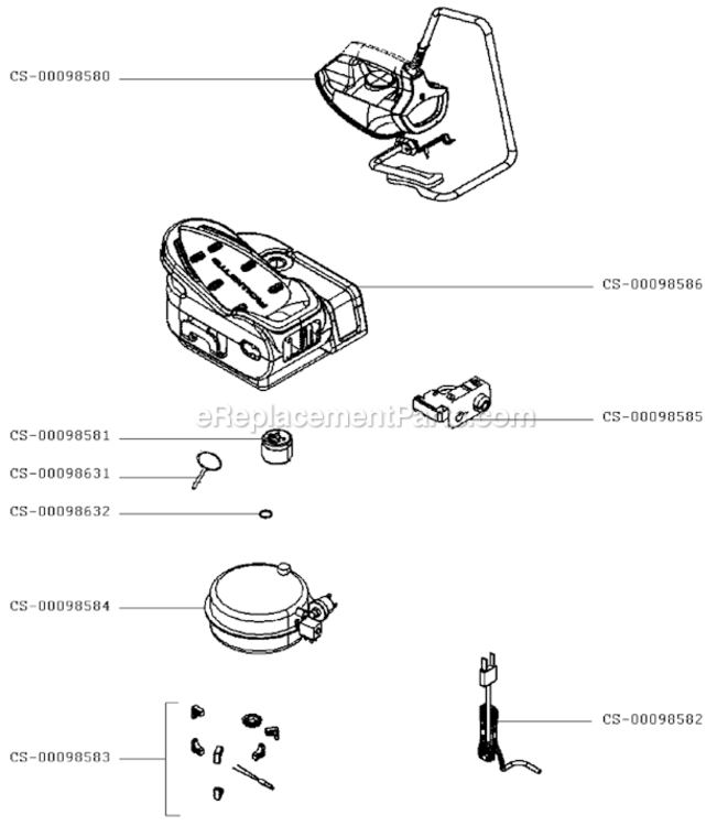 Page A Diagram and Parts List for DG5030U0/3C0  Rowenta Iron