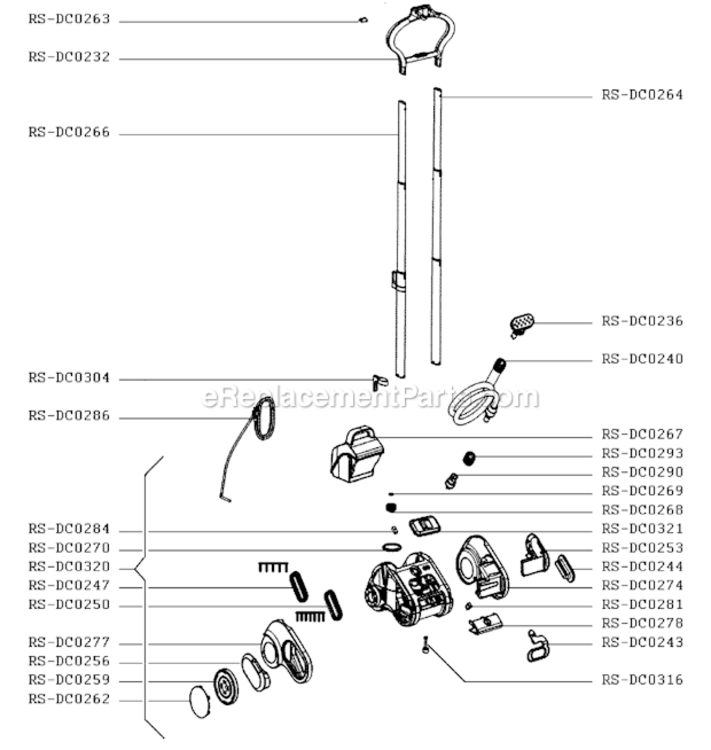 Page A Diagram and Parts List for IS9070U1  Rowenta Steamer