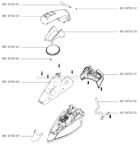 Part Location Diagram of RS-DC0226 Rowenta Cord/Power Supply