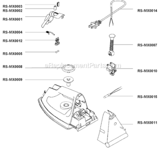 Page A Diagram and Parts List for DE084  Rowenta Iron