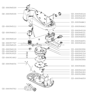 Part Location Diagram of CS-00116541 Rowenta Switch