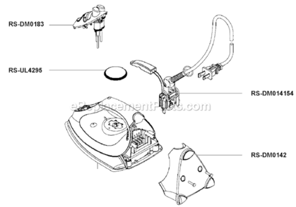 Part Location Diagram of RS-UL4295 Rowenta Knob