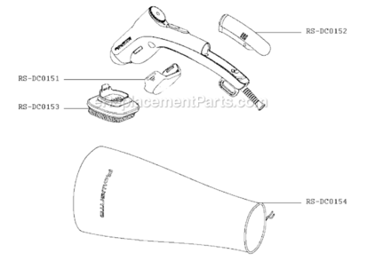 Part Location Diagram of RS-DC0153 Rowenta Brush