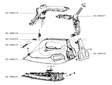 Part Location Diagram of RS-DZ0059 Rowenta Seal