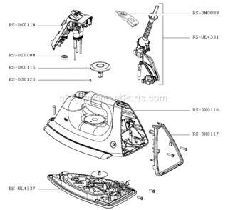 Part Location Diagram of RS-DZ0004 Rowenta Seal