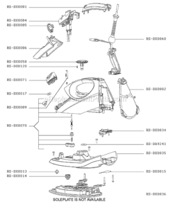 Part Location Diagram of RS-DX0005 Rowenta Flask