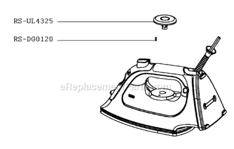 Page A Diagram and Parts List for DZ1700U1/3C  Rowenta Iron