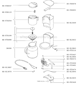 Part Location Diagram of SS-989362 Krups Seal