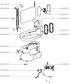 Part Location Diagram of RS-DC0172 Rowenta Brush