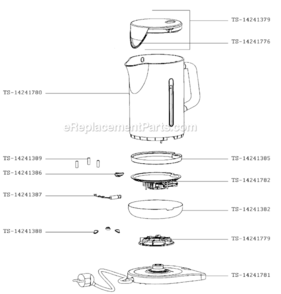 Part Location Diagram of TS-14241386 Rowenta Cover For Lamp