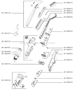 Part Location Diagram of RS-RH4907 Rowenta Cover, Filter