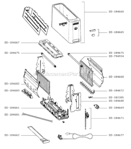 Page A Diagram and Parts List for TL902050/13  Rowenta Toaster