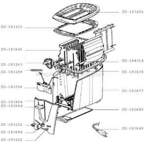 Page A Diagram and Parts List for TO812B  Rowenta Toaster