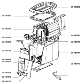 Page A Diagram and Parts List for TO818  Rowenta Toaster