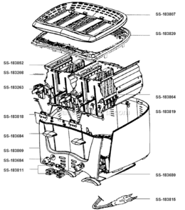 Page A Diagram and Parts List for TO912  Rowenta Toaster