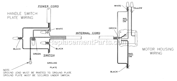 Page B Diagram and Parts List for CR5158 Z Royal Upright Vacuum