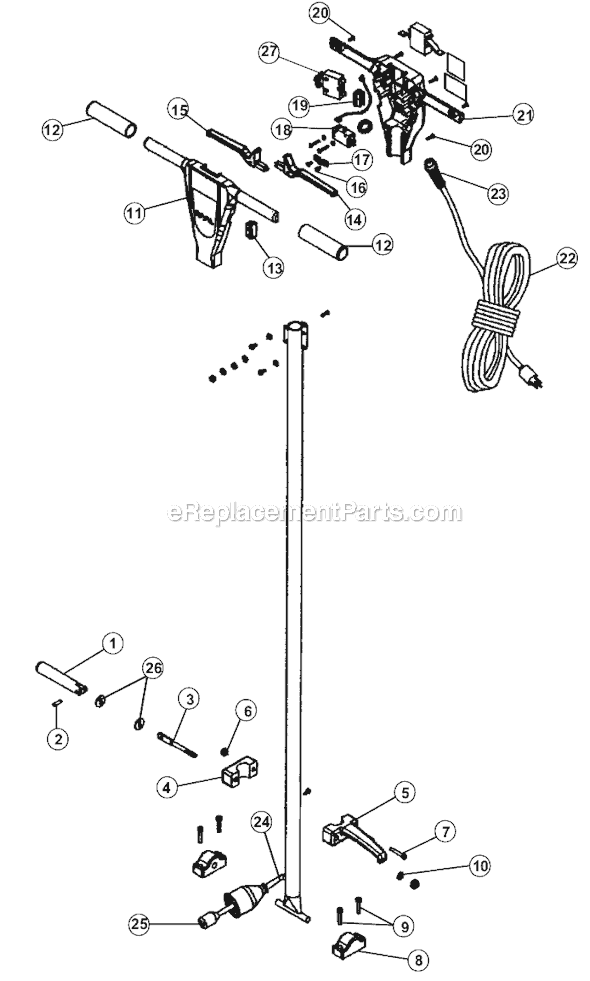 Page A Diagram and Parts List for RYC300  Royal Polisher Buffer