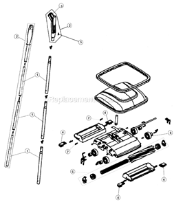 Page A Diagram and Parts List for 090  Royal Upright Vacuum