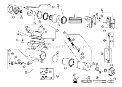 Page A Diagram and Parts List for 4350  Royal Canister Vacuum