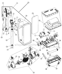 Part Location Diagram of 1JR0022000 Hoover Handle Stopper